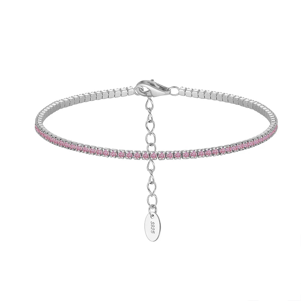 Tennis Armband 1.5mm Zirconia - 925 Silver 14K Guldplätering
