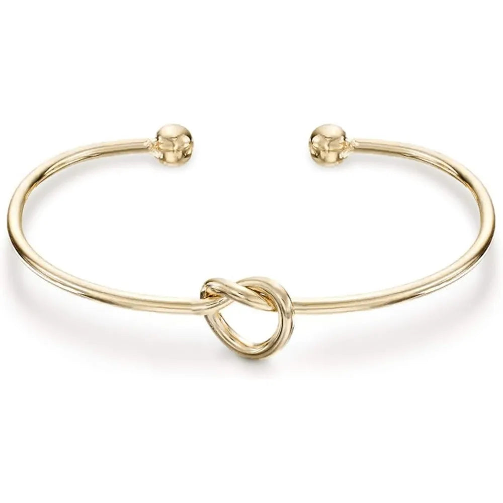 Love Knot Infinity Bangel Armband - Guldplätering Justerbart