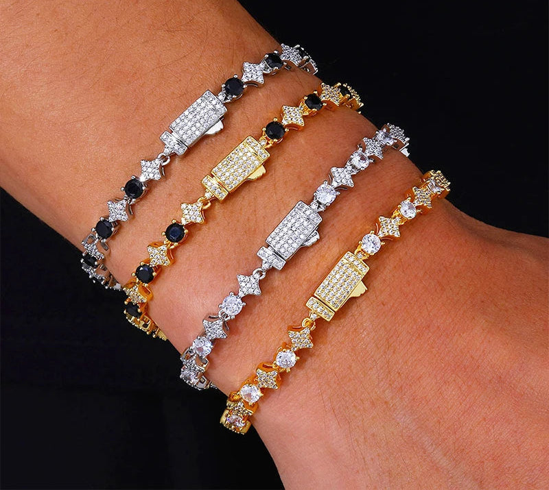 Moissanite Tennisarmband Asscher Cut - 925 Sterling Silver Damarmband