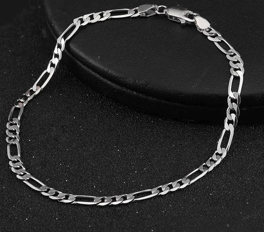 Figaro Armband 5mm 925 Silver - 18K Guldplätering Damarmband 21.5cm