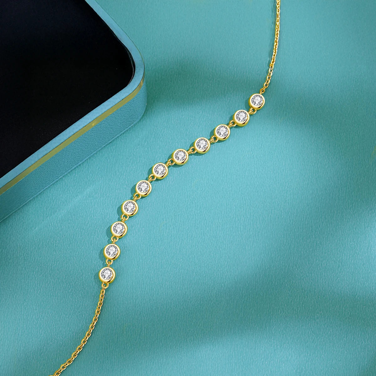 Armband i 925 Silver med Moissanite 0.5ct