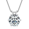 Moissanite Halsband 0.5-5ct Solitär - 925 Silver