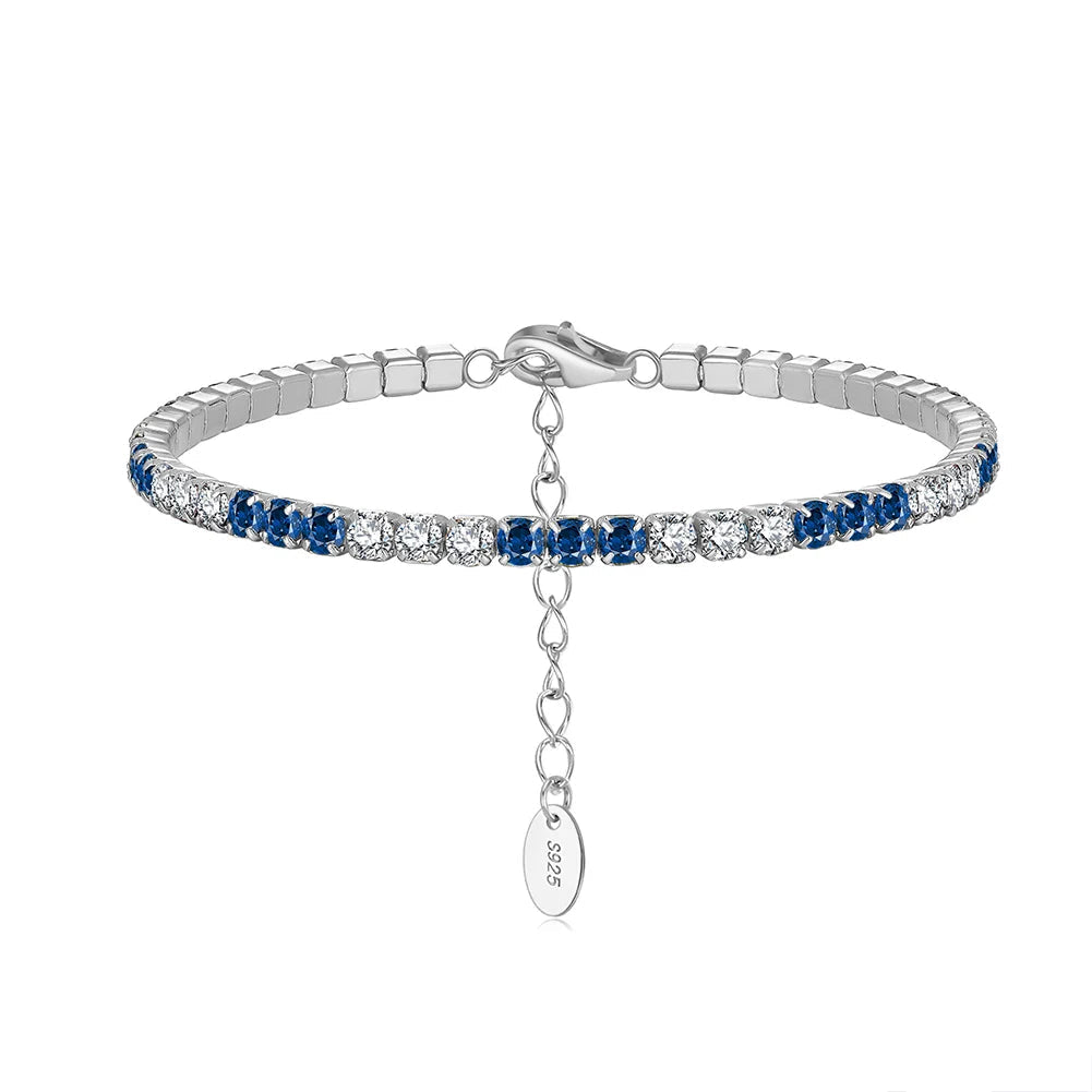 Tennis Armband 3mm Zirconia - 925 Silver 14K Guldplätering
